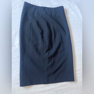 Ralph Lauren Black Label Elegant Dark Pencil Skirt